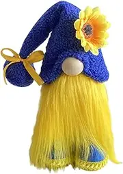 Sunflower Gnome Ukraine Peace Faceless Doll Ornaments Ukraine Flag Plush Gonks Figures Decoration Male
