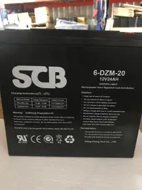 在飛比找蝦皮購物優惠-24年貨 SCB 12V24AH 6-DZM-20等同斑馬牌