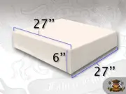 6" x 27" x 27" Square Foam Sheet