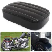 Rear Passenger Pillion Seat Pad 8 Suction Cup For Harley Bobber Chopper Black