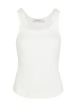 Zimmermann Natura Embellished Stretch-cotton Tank - Ivory - 1 (UK 10 / S) 1 (UK 10 / S)