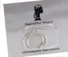 NEW Large Sterling Silver 925 Sleepers Hinged Earrings 18mm - Free Post