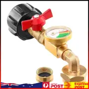 Upgraded QCC1 Propane Refill Adapter 20lb to 1lb converter with Valve and Gauge~