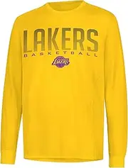 UNK NBA Men's T-Shirt Athletic Quick Dry Long Sleeve Tee Shirt, Team Color