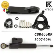 For CBR600RR 2007-2016 CNC Steering Damper Stabilizer Bracket Mount Kit Black