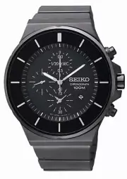 Seiko SNDD83 SNDD83P1 Mens Watch Sports Chronograph Gun Metal RRP $599.00