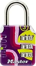 Master Lock 30mm Metal Combination Padlock - Combination Number Lock for Lockers, Gym, Hostel and Luggage Padlock - Assorted Designs