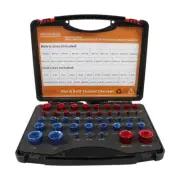 23 Inch & 21 Metric Nut Bolt Thread Checker Identifier Thread Gauge Box