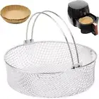 Replacement Air Fryer Basket Stainless Steel Mesh Basket Draining Mesh Pot