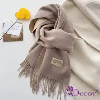 在飛比找PChome24h購物優惠-【Decoy】雙面純色＊秋冬流蘇保暖圍巾/顏色可選