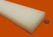 LDPE (Low Density Polyethylene) Bar, 1.25" Thick x 4.0" Wide x 36" Length