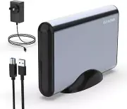 GODO 3.5 Inch External Hard Drive Enclosure for 2.5 3.5 SATA HDD SSD,USB 3.0
