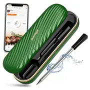 Wireless Meat Thermometer, 500FT Remote Bluetooth Grill Thermometer with Green