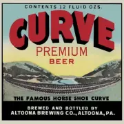 Curve Premium Beer of Altoona, Pennsylvania NEW Metal Sign 40" Square USA STEEL
