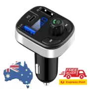 Car Bluetooth 5.0 FM Transmitter Dual USB PD Type C Fast Charge Car Charger