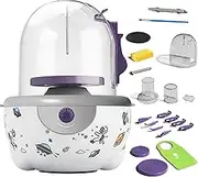 Electric Pottery Wheel,Electric Pottery Wheel with 15 Accessories,Mini Pottery Wheel with Protective Cover,Adjustment Speed,12 Accessories,Clay Ceramic Shaping Art DIY Work Tool Kit