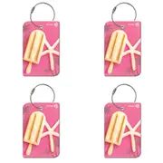 4PK Retreev Lolly Travel Bag Smart Tag Luggage Suitcase Name Card w/ QR