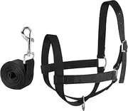QSTDGVPW Nylon Halter for Cattle with 3M Rope for Livestock Management
