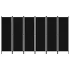 6 Panel Room Divider Iron Frame Modern Home Separator Privacy Screen Partition