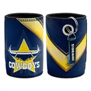 North QLD Queensland Cowboys NRL Bottle Opener Keyring and Beer Can Bottle Cooler Stubby Holder