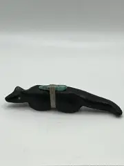 Zuni Black Wolf FETISH​ by Jett Herbert Halate F2152