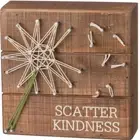 Box Sign string Art “Scatter Kindness” #100-1298