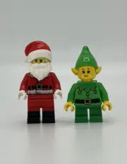 NEW LEGO Santa Claus and Elf Christmas 40565 Sleigh Minifigure Mini Figure