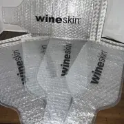 5 new BUBBLE WRAP WINE SKIN COVERS BY 3M wineskin hc