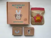 AutoBrush Kids Toothbrush Mattie the Monkey w/ Brush Head Tongue Scrapper NEW