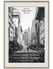 [Studio Nova] Premium Picture Poster Frame 24x36 to 20x30 in Natural Oak