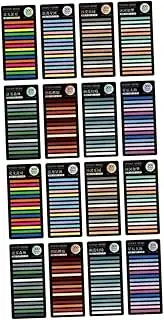 Parliky 2sets Highlighting Index Tabs for Annotating Books Sticky Book Reading Strips 8sheets*2