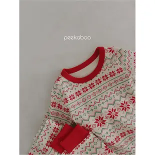 peekaboo 聖誕厚棉寶寶套裝 ｜嬰兒套裝 寶寶包屁衣 寶寶衣服 嬰兒衣服 小孩衣服 兒童睡衣 韓國童裝