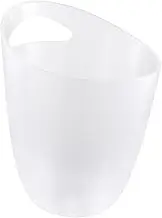 PEPLAYTAL 1 PC Frosted Ice Bucket Rust Transparent Wine Chiller with Convenient Handle for Parties Bars and Home Use for and More