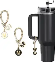 [Generic] Letter Charm Accessories for Stanley Cup 2PCS Initial Name ID Personalized Handle Charm for Stanley Tumbler