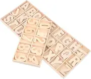 PLAFOPE Educational DIY Craft Kit Sets of Wooden Letters Numbers for Boys and Girls Home Decor Creative Crafting