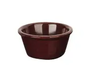 Yanco China NC-537C Nu-Classic Chocolate Melamine 3 oz. Smooth Ramekin - 6 Doz