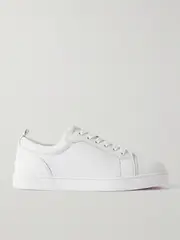 [Christian Louboutin] Christian Louboutin - Fun Louise Junior Leather Sneakers - White - IT38 IT 38 White