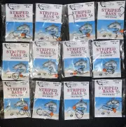 12 Pack Striped Bass Rig 4/0 Inline Circle Hook With Fish Finder Bennett And Son