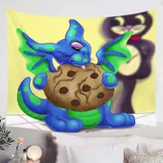 Lovely Dragon Eating a Cookie Tapestry