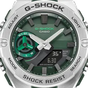 CASIO 卡西歐 G-SHOCK 太陽能 碳核心防護藍牙雙顯手錶 GST-B500AD-3A