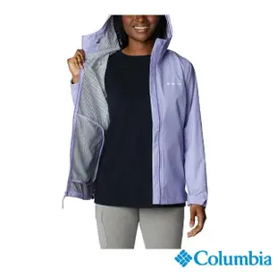 【Columbia 哥倫比亞 官方旗艦】女款-EvaPOURation™Omni-Tech防水快排外套-紫色(URL20230PL / 2023春夏)