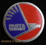 PRATT & WHITNEY AIRPLANE ENGINE XL HAT PIN EAGLE US ARMY NAVY MARINES AIR FORCE
