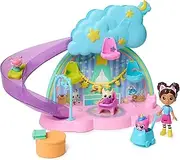 Gabby’s Dollhouse, Kitty Care Ear Purrfect Playroom, 17-Piece Playset with 4 Toy Figures and Dollhouse Furniture, Kids’ Toys for Girls & Boys Aged 3+