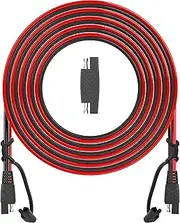 POWISER 25Feet SAE to SAE Extension Cable Quick Disconnect Connector 16AWG,for Automotive,Solar Panel Panel SAE Plug(25FT(16AWG))