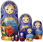 Nesting Dolls Stacking Dolls Russian Dolls 7pcs Girl Nesting Dolls Basswood Wooden Russian Dolls Home Office Ornament Toy Gift Matryoshka Dolls Russian Nesting Dolls