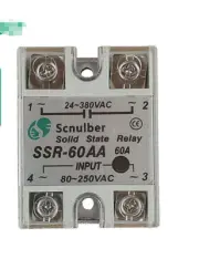 1PC New Scnulber SSR-60AA SSR60AA Solid State Relay 60A Free Shipping