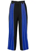 Lovebirds Pintucked Twill Trousers - Black - S (UK10-12) S (UK10-12)