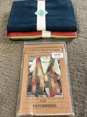 Vintage Stepping Stones Vest Quilt Kit #132 Patchworks By Cherrywood USA Posie