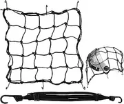 ELAYARD 1set Bike Elastic Luggage Net Cargo Net for Motorcycle Includes Helmet Strap Easy to Use Secure Cargo