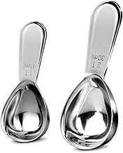 Hoement Rust-Resistant Stainless Steel Measuring Spoons Accurate Measuring for Cooking Baking Set of 4